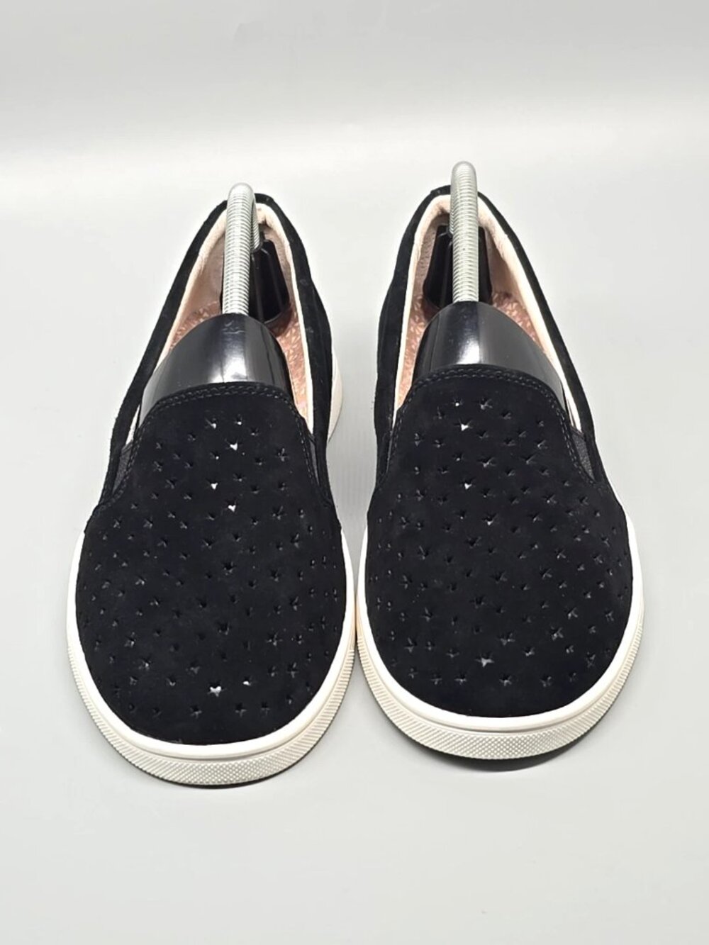 Revitalign Carolina Star Perforated Orthotic Black Suede Slip-on Women's Size 9B - Picture 4 of 12